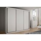 Guarda Roupa Casal 3 Portas de Correr e 6 Gavetas Paradizzo Gold Branco - Novo Horizonte