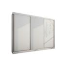 Guarda Roupa Casal 3 Portas de Correr e 6 Gavetas Sollo Plus Branco - Novo Horizonte