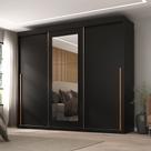 Guarda-roupa Casal 3 Portas de Correr e 6 Gavetas Spazio Guarda-roupa Casal 3 Portas de Correr e 6 Gavetas Spazio