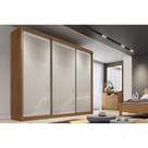 Guarda Roupa Casal 3 Portas de Correr e 8 Gavetas Sollo/Logan Cumaru/Fendi 25 - Novo Horizonte