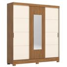 Guarda Roupa Casal 3 Portas Deslizantes Com Espelho 200 cm B376 Briz