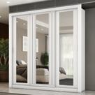 Guarda Roupa Casal 3 Portas Doha Prime 2 Gavetas Carraro Ripado Branco Guarda Roupa Casal 3 Portas Doha Prime 2 Gavetas Carraro Ripado Branco