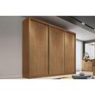 Guarda Roupa Casal 3 Portas e 4 Gavetas Diamond/Londres Cumaru - Novo Horizonte