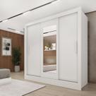 Guarda Roupa Casal 3 Portas Taiffa 190cm com Espelho Yescasa