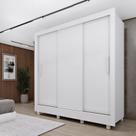 Guarda Roupa Casal 3 Portas Taiffa 190cm com Pés Yescasa