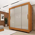 Guarda Roupa Casal 3 Portas Taiffa 190cm com Pés Yescasa