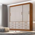 Guarda Roupa Casal 3Portas 9 Gavetas New Star Sallêto Móveis