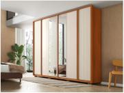 Guarda-roupa Casal 4 Gavetas 6 Portas Caemmun Cléo