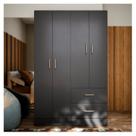 Guarda Roupa Casal 4 Portas 2 Gavetas 90cm Panama