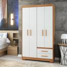 Guarda Roupa Casal 4 Portas 2 Gavetas Primacy