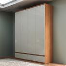 Guarda-Roupa Casal 4 Portas 4 Gavetas W320 100% Mdf Freijo/Off White - Pradel