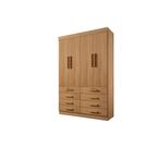 Guarda Roupa Casal 4 portas 8 gavetas Monaco Plus DDoro