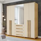 Guarda-roupa Casal 5 Portas 1 Porta com Espelho com 3 Gavetas Las Vegas Iii Guarda-roupa Casal 5 Portas 1 Porta com Espelho com 3 Gavetas Las Vegas Iii