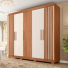 Guarda Roupa Casal 5 Portas 2 Gavetas Marta Marrom Caemmun Guarda Roupa Casal 5 Portas 2 Gavetas Marta Marrom Caemmun