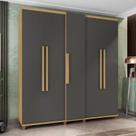 Guarda-roupa Casal 5 Portas 3 Gavetas Munique