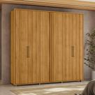 Guarda-roupa Casal 6 Portas 100% Mdf com Pés Miró