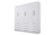 Guarda Roupa Casal 6 Portas 12 Gavetas Mônaco Plus DDoro Móveis - Branco
