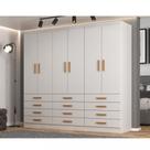 Guarda Roupa Casal 6 Portas 12 Gavetas New Mônaco Evidencia