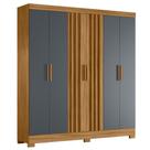 Guarda Roupa Casal 6 Portas 195 Cm Valenca Freijo Cinza Moval Guarda Roupa Casal 6 Portas 195 Cm Valenca Freijo Cinza Moval
