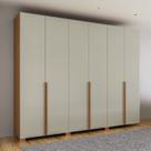 Guarda Roupa Casal 6 Portas 2 Gavetas 100% MDF 270cm Basic W206 Pradel Móveis