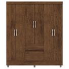 Guarda Roupa Casal 6 Portas 2 Gavetas 153 Cm Vlr Imbuia