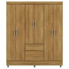 Guarda Roupa Casal 6 Portas 2 Gavetas 153 Cm Vlr Nature
