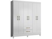 Guarda Roupa Casal 6 Portas 2 Gavetas 153x182cm Panamá Moval