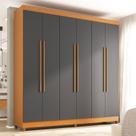 Guarda-roupa Casal 6 Portas 2 Gavetas Apolo