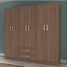 Guarda-roupa Casal 6 Portas 2 Gavetas Atalaia