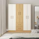 Guarda-Roupa Casal 6 Portas 2 Gavetas com Cabideiro Carvalho