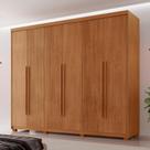 Guarda Roupa Casal 6 Portas 2 Gavetas com Pés MDF Veracruz