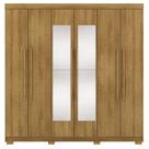 Guarda Roupa Casal 6 Portas 2 Gavetas Espelho Vlr Nature