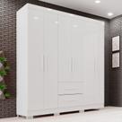 Guarda-roupa Casal 6 Portas 2 Gavetas Estrela Premium Guarda-roupa Casal 6 Portas 2 Gavetas Estrela Premium