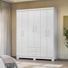 Guarda-Roupa Casal 6 Portas 2 Gavetas Itapema