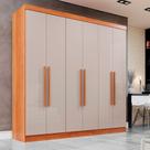 Guarda-Roupa Casal 6 Portas 2 Gavetas Recife Sallêto Móveis