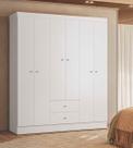 Guarda Roupa Casal 6 Portas 2 Gavetass 1,53x1,82 Itália Kits Paraná