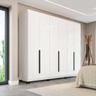 Guarda Roupa Casal 6 Portas 240cm Madrid Politorno Móveis