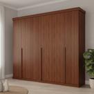 Guarda-roupa Casal 6 Portas 267cm 100% Mdf Linhares Espresso Móveis