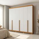 Guarda-roupa Casal 6 Portas 3 Gavetas 100% Mdf Florença