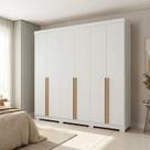 Guarda-roupa Casal 6 Portas 3 Gavetas 100% Mdf Florença