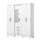 Guarda Roupa Casal 6 Portas 3 gavetas B23 Branco Guarda Roupa Casal 6 Portas 3 gavetas B23 Branco