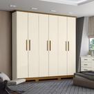 Guarda Roupa Casal 6 Portas 3 Gavetas Cover Henn