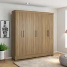 Guarda Roupa Casal 6 Portas 3 Gavetas Prático Móveis