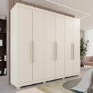 Guarda-roupa Casal 6 Portas 3 Gavetas Roma Espresso Móveis