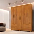 Guarda-roupa Casal 6 Portas 4 Gavetas 100% MDF Flórida Yescasa