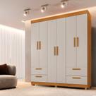 Guarda-roupa Casal 6 Portas 4 Gavetas 100% MDF Flórida Yescasa