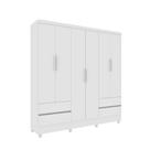 Guarda- Roupa Casal 6 Portas 4 Gavetas com 8 Pés Oregon - Tcil