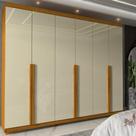 Guarda Roupa Casal 6 Portas 4 Gavetas com Pés Imperatriz Gelius Guarda Roupa Casal 6 Portas 4 Gavetas com Pés Imperatriz Gelius