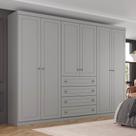 Guarda Roupa Casal 6 Portas 4 Gavetas Estilo Americano Amy Casa 812
