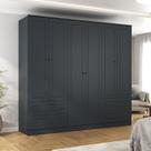 Guarda-roupa Casal 6 Portas 4 Gavetas Fort